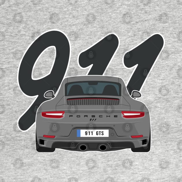 911 gts racing black grey by creative.z